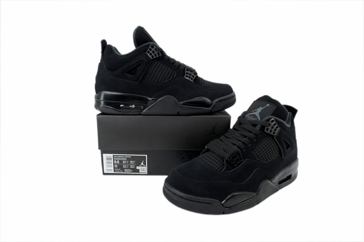 Air Jordan 4 Retro “Black Cat” Basketball Shoes CU1110-010