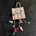 Chanel Multicolor Mushroom Charm Necklace
