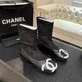 Chanel Cambon Quilted Sock Boots