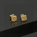 Loewe Anagram Stud Earrings in Gold-Tone Brass