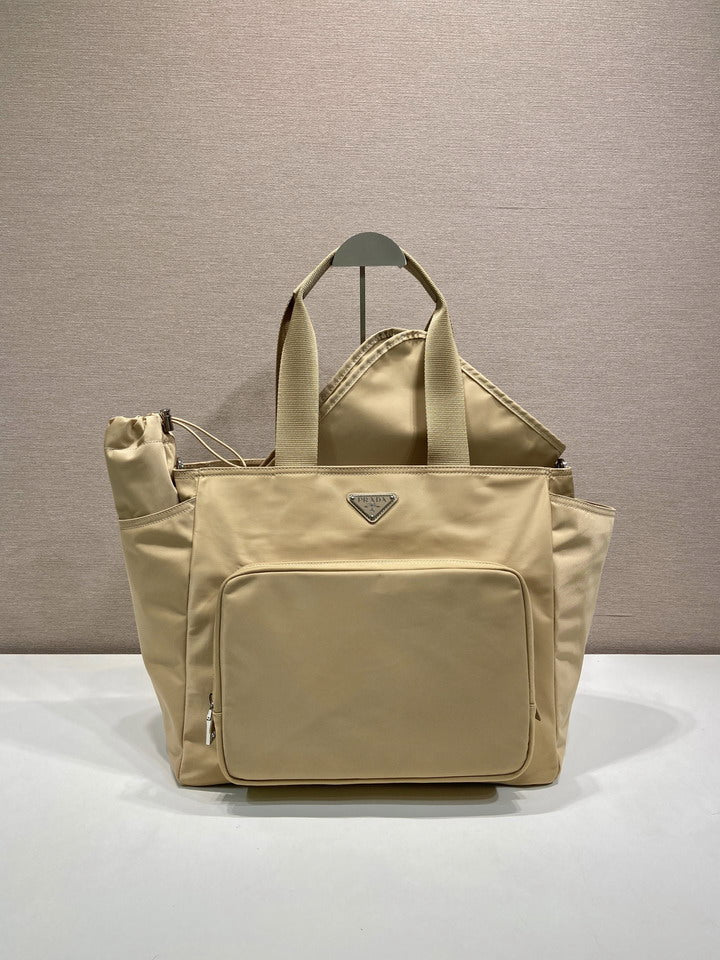 Prada Re-Edition Nylon Tote Bag – Beige