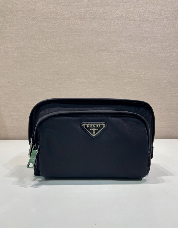 Prada Re-Nylon Cosmetic Pouch in Black