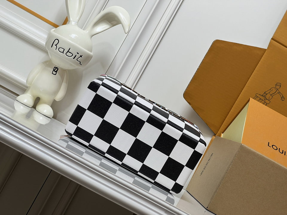 Louis Vuitton Checkerboard Tote with Multicolor Motifs