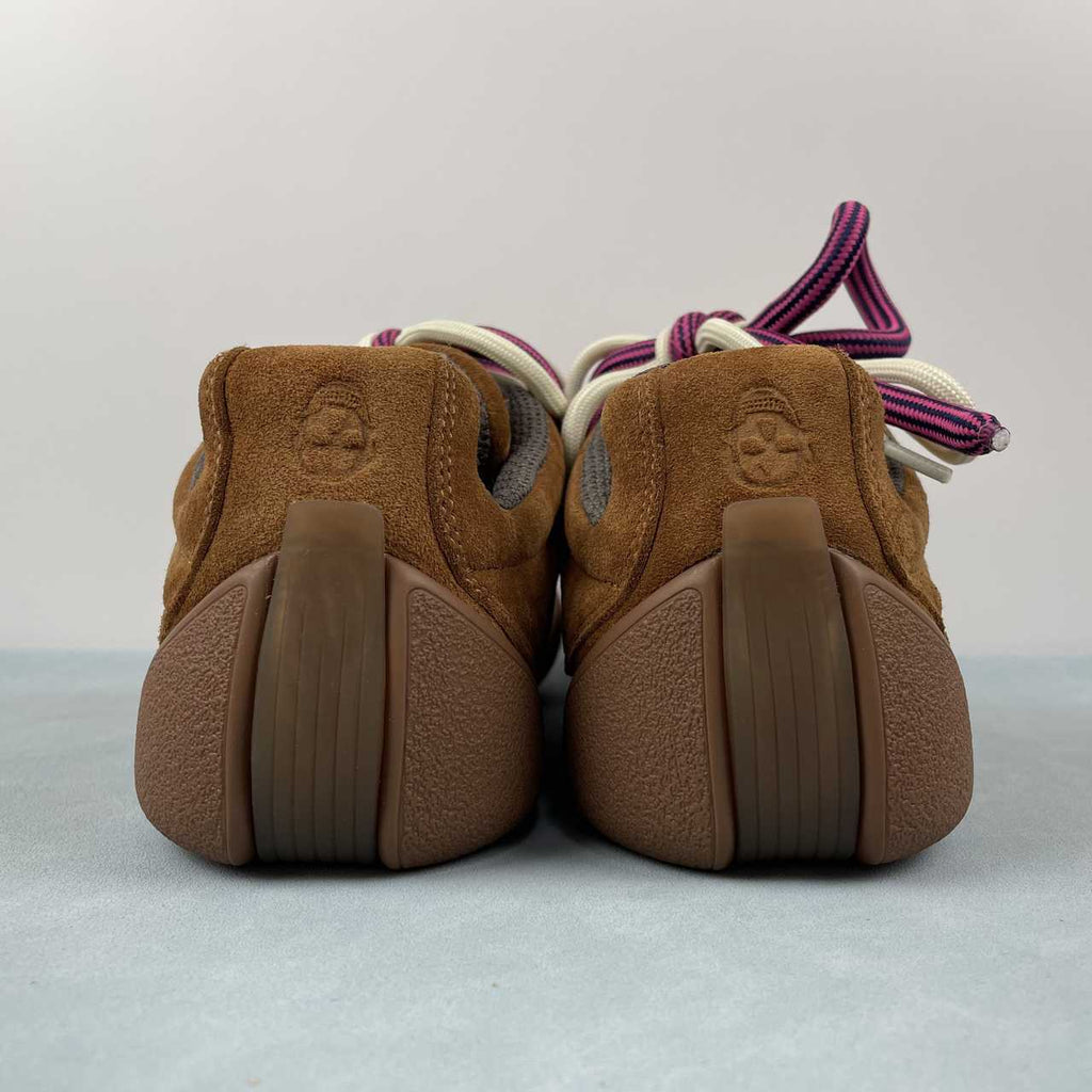Alexander McQueen   Brown Low-Top Sneakers with Contrast Laces